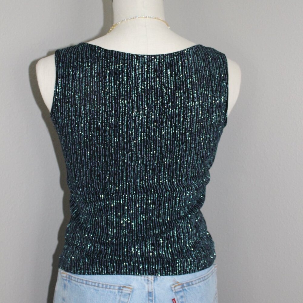 VTG XSCAPE Glitter Top - Picture 2 of 4